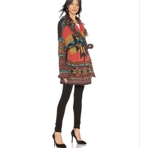 Free People XS Wild Wild West cardigan sweater Coachella azteca